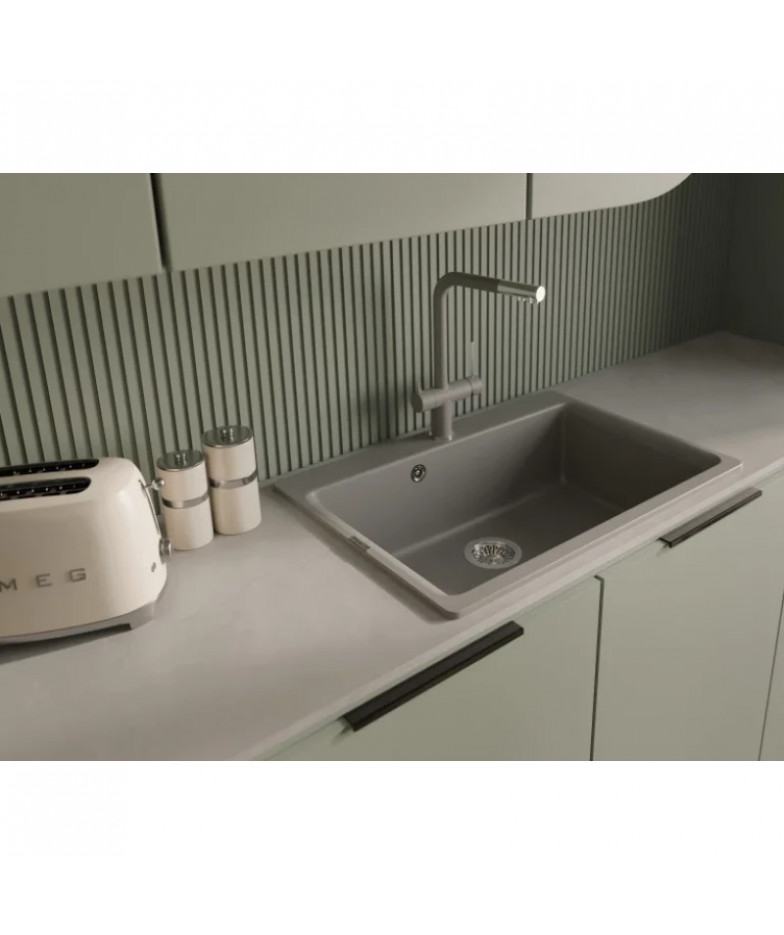 Смеситель для кухни Rivelato Lugano 1523513 grigio cromo с подключением к фильтру, хром/серый купить в Санкт-Петербурге и Москве