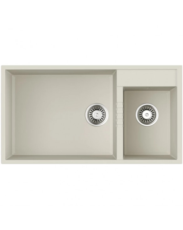 Кухонная мойка Tetogranit Omoikiri Tedori 85-2-U-WH белый 4993943 купить в Санкт-Петербурге и Москве