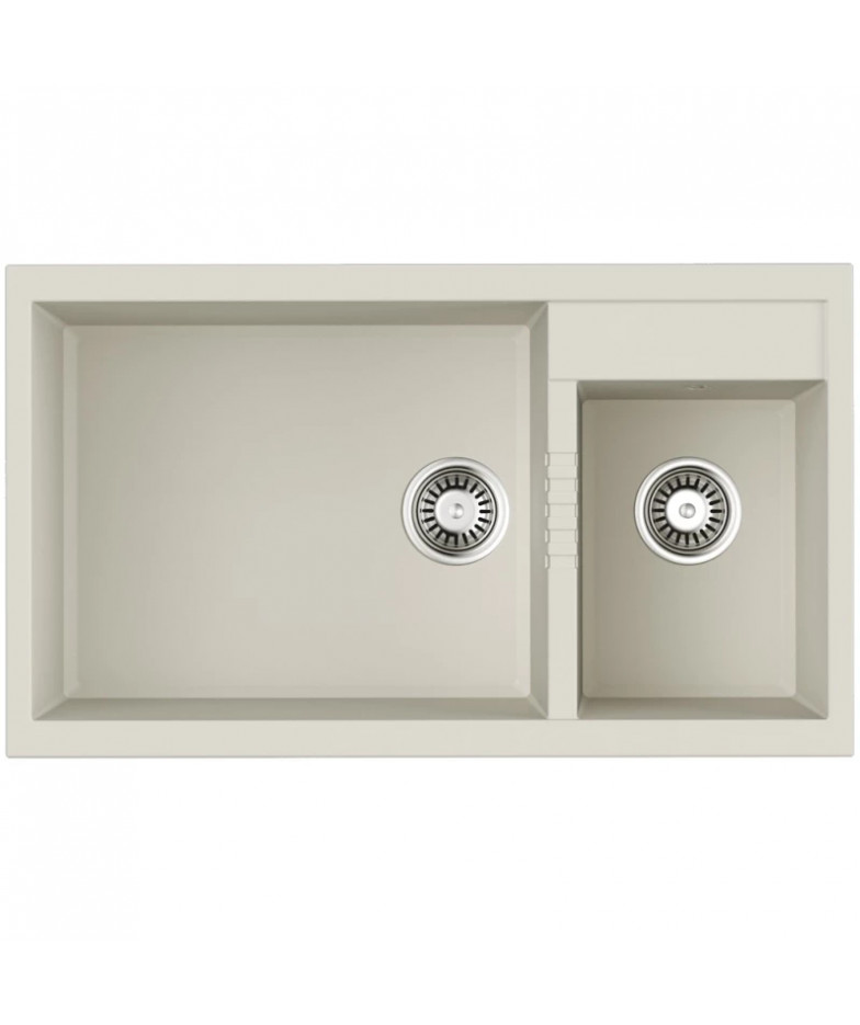 Кухонная мойка Tetogranit Omoikiri Tedori 86-2-LB-WH белый 4993935 купить в Санкт-Петербурге и Москве
