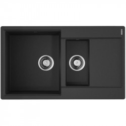 Кухонная мойка Artgranit Omoikiri Daisen 86-2-BL черный 4993477 купить в Санкт-Петербурге и Москве