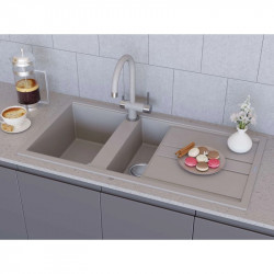 Кухонная мойка Artceramic Omoikiri Kitagawa 100-2-WH белый 4993803 купить в Санкт-Петербурге и Москве