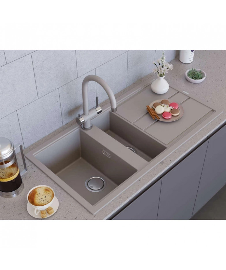 Кухонная мойка Artceramic Omoikiri Kitagawa 100-2-WH белый 4993803 купить в Санкт-Петербурге и Москве