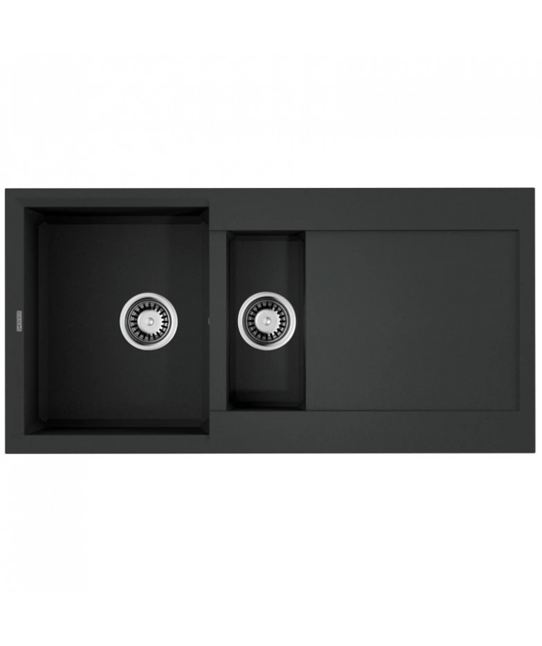 Кухонная мойка Tetogranit Omoikiri Sakaime 100-2-BL черный 4993892 купить в Санкт-Петербурге и Москве