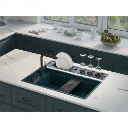 Кухонная мойка Artceramic Omoikiri Kinaru 86-U/I GB графит 4997027 купить в Санкт-Петербурге и Москве