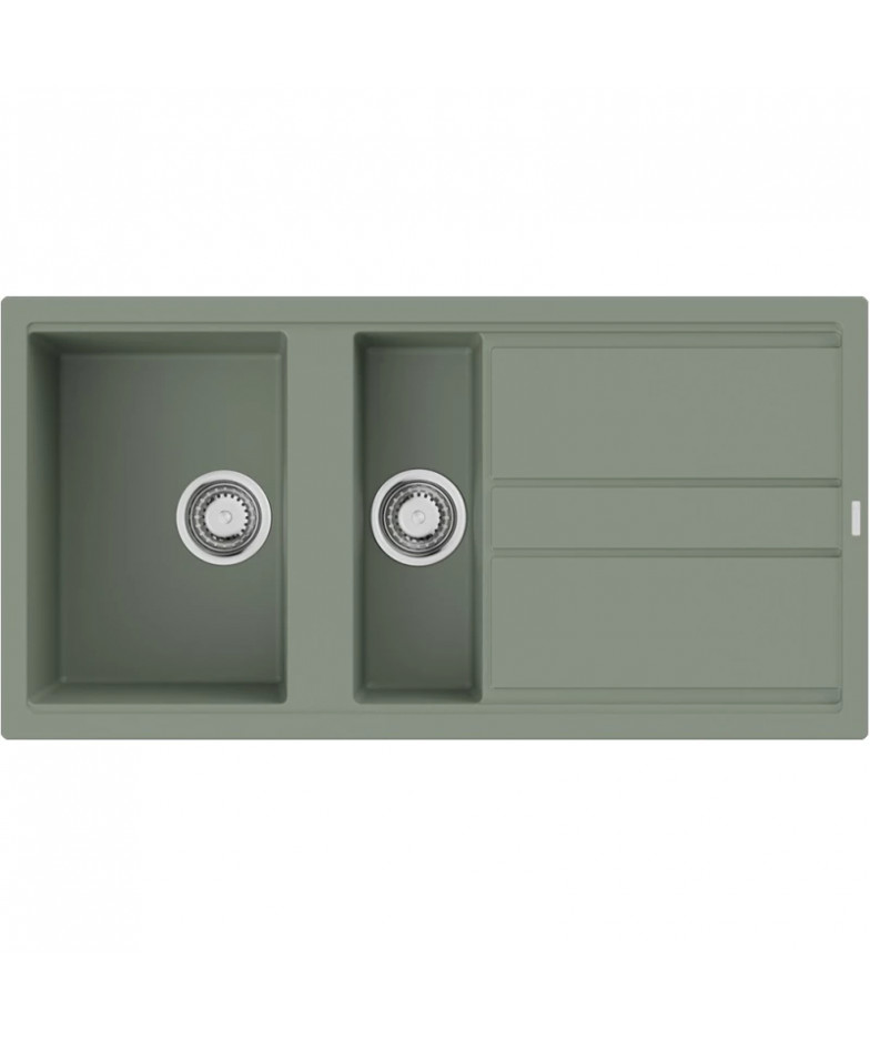 Кухонная мойка Artceramic Omoikiri Kitagawa 100-2-WG wind green 4993252 купить в Санкт-Петербурге и Москве