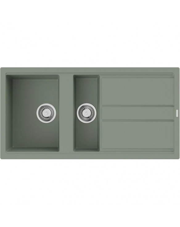 Кухонная мойка Artceramic Omoikiri Kitagawa 100-2-WG wind green 4993252 купить в Санкт-Петербурге и Москве