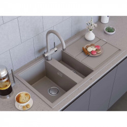 Кухонная мойка Artceramic Omoikiri Kitagawa 100-2-WG wind green 4993252 купить в Санкт-Петербурге и Москве