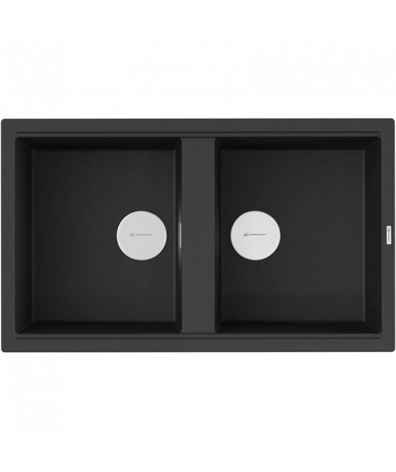 Кухонная мойка Artceramic Omoikiri Kitagawa 86-2-GB графит 4993492 купить в Санкт-Петербурге и Москве