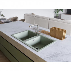 Кухонная мойка Artceramic Omoikiri Kitagawa 86-2-WH белый 4993806 купить в Санкт-Петербурге и Москве