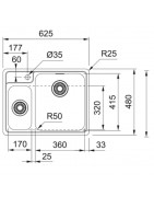Кухонная мойка Franke Bell BCX 260 TL полированная сталь 127.0688.780 купить в Санкт-Петербурге и Москве