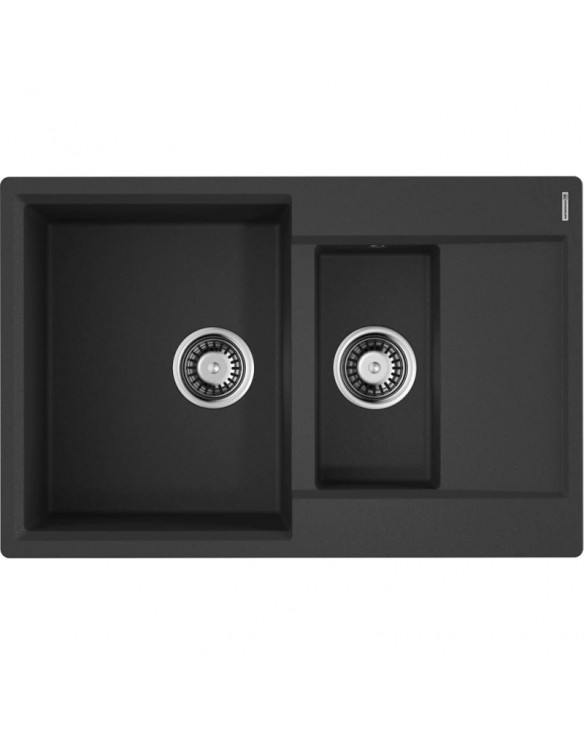 Кухонная мойка Tetogranit Omoikiri Daisen 78-2T-BL черный 4993535 купить в Санкт-Петербурге и Москве