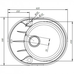 Кухонная мойка шоколад IDDIS Kitchen G K17C621I87 купить в Санкт-Петербурге и Москве