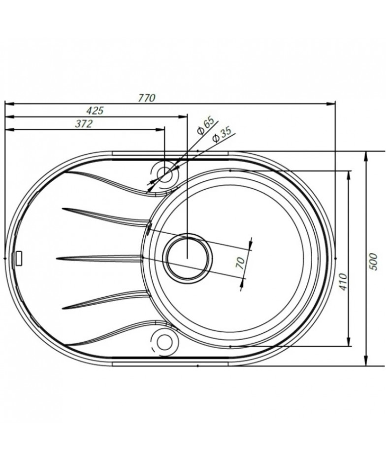 Кухонная мойка белый IDDIS Kitchen G K15W771I87 купить в Санкт-Петербурге и Москве