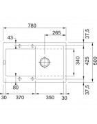Кухонная мойка Fragranit Franke Maris MRG 611-78 бежевый 114.0280.745 купить в Санкт-Петербурге и Москве