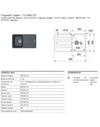 Кухонная мойка Franke Antea AZG 611-86 графит 114.0489.275 купить в Санкт-Петербурге и Москве