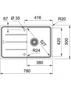 Кухонная мойка Franke Basis BFG 611 ваниль 114.0296.630 купить в Санкт-Петербурге и Москве