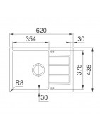 Кухонная мойка Tectonite Franke Sirius SID 611-62/38 кофе 114.0489.205 купить в Санкт-Петербурге и Москве