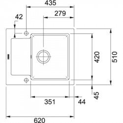Кухонная мойка Franke Maris MRK 611-62 антрацит 124.0380.345 купить в Санкт-Петербурге и Москве