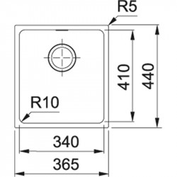 Кухонная мойка Tectonite Franke Sirius SID 110-34 сахара 125.0443.351 купить в Санкт-Петербурге и Москве