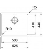 Кухонная мойка Tectonite Franke Sirius SID 110-50 сахара 125.0443.354 купить в Санкт-Петербурге и Москве