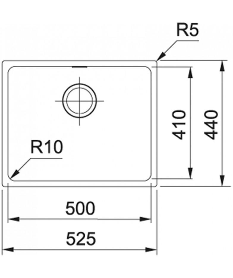 Кухонная мойка Tectonite Franke Sirius SID 110-50 сахара 125.0443.354 купить в Санкт-Петербурге и Москве