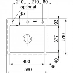 Кухонная мойка Fraceram Franke Mythos MTK 610-58 ваниль 124.0335.844 купить в Санкт-Петербурге и Москве