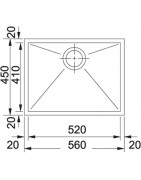 Кухонная мойка Franke Planar PPX 110-52 полированная сталь 122.0203.471 купить в Санкт-Петербурге и Москве