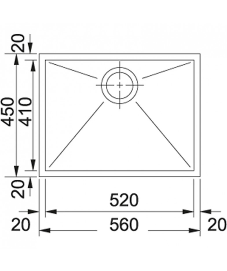 Кухонная мойка Franke Planar PPX 110-52 полированная сталь 122.0203.471 купить в Санкт-Петербурге и Москве