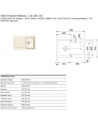 Кухонная мойка Franke Maris MRK 611-78 ваниль 124.0381.401 купить в Санкт-Петербурге и Москве