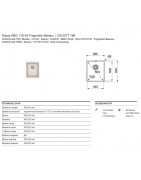 Кухонная мойка Franke Kubus KBG 110-34 ваниль 125.0277.788 купить в Санкт-Петербурге и Москве