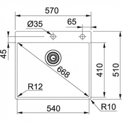 Кухонная мойка Franke Box BXX 210-54 TL полированная сталь 127.0369.295 купить в Санкт-Петербурге и Москве