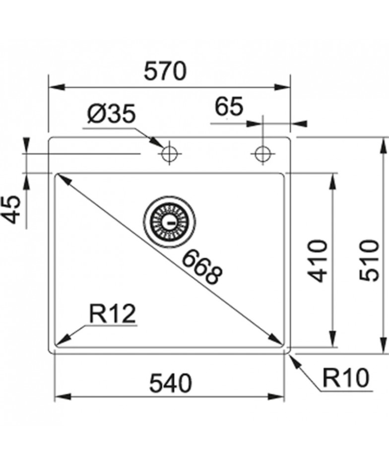 Кухонная мойка Franke Box BXX 210-54 TL полированная сталь 127.0369.295 купить в Санкт-Петербурге и Москве