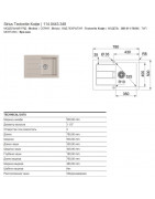 Кухонная мойка Tectonite Franke Sirius SID 611-78 кофе 114.0443.348 купить в Санкт-Петербурге и Москве