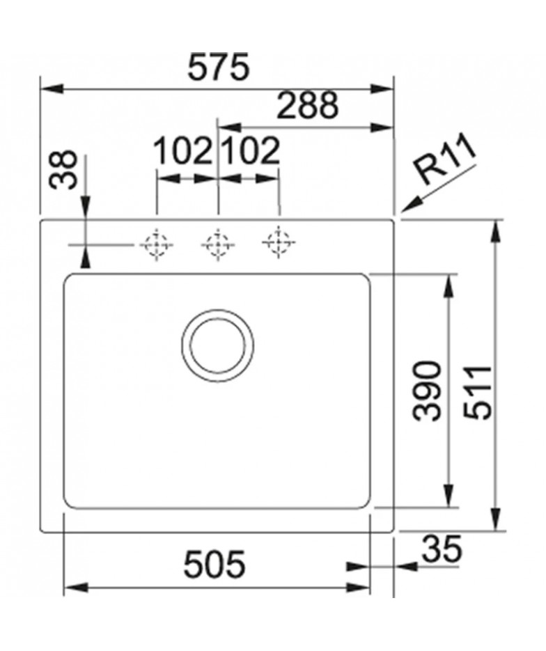 Кухонная мойка Franke Maris MRG 210-58 ваниль 135.0339.206 купить в Санкт-Петербурге и Москве