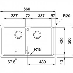 Кухонная мойка Franke Basis BFG 620 оникс 114.0296.696 купить в Санкт-Петербурге и Москве