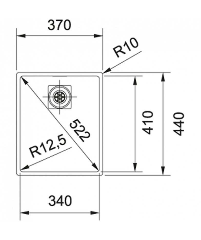 Кухонная мойка Franke Centinox CMX 110-34 полированная сталь 122.0288.096 купить в Санкт-Петербурге и Москве
