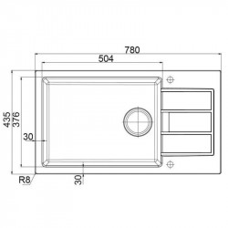 Кухонная мойка Tectonite Franke Sirius SID 611-78/50 кофе 114.0489.218 купить в Санкт-Петербурге и Москве