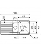 Кухонная мойка Franke Smart SRX 651 полированная сталь 101.0368.322 купить в Санкт-Петербурге и Москве