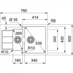 Кухонная мойка Tectonite Franke Sirius SID 651-78 кофе 114.0489.241 купить в Санкт-Петербурге и Москве
