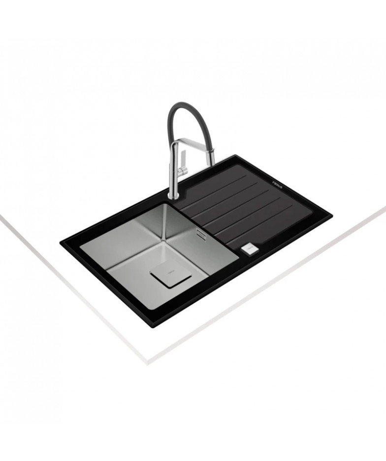 Кухонная мойка Teka Diamond RS15 1B 1D 86 Black 115100011 купить в Санкт-Петербурге и Москве