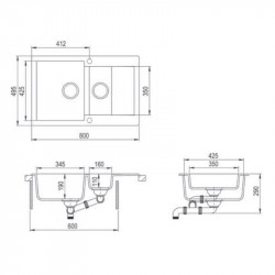 Кухонная мойка Teka Clivo 60 B-TQ песочный 40148023 купить в Санкт-Петербурге и Москве