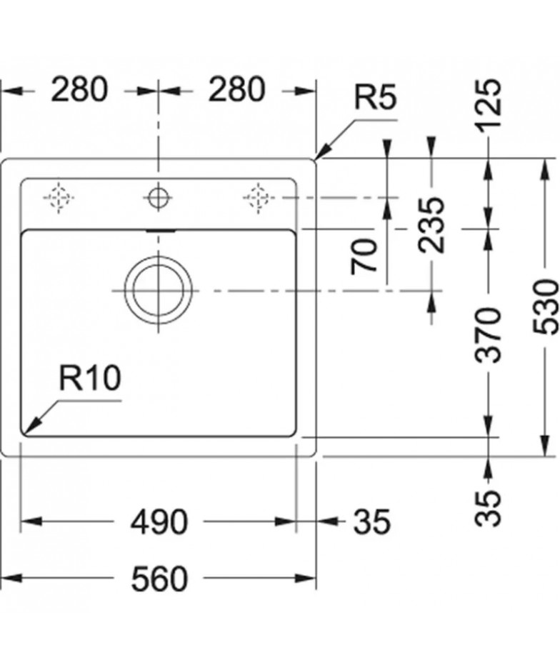 Кухонная мойка Tectonite Franke Sirius SID 610 серый 114.0571.487 купить в Санкт-Петербурге и Москве