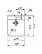 Кухонная мойка Franke Maris MRX 210-40 TL полированная сталь 127.0544.021 купить в Санкт-Петербурге и Москве