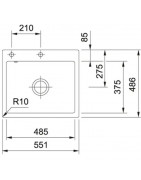Кухонная мойка Fraceram Franke Mythos MTK 210-58 миндаль 129.0382.484 купить в Санкт-Петербурге и Москве