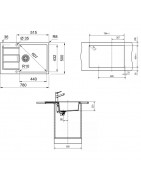 Кухонная мойка Tectonite Franke Sirius S2D 611-78 XL/500 серый 143.0618.385 купить в Санкт-Петербурге и Москве