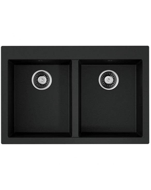 Кухонная мойка Tetogranit Omoikiri Bosen 80-2-BL черный 4993836 купить в Санкт-Петербурге и Москве
