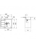 Кухонная мойка Tectonite Franke Sirius S2D 611-62/500 белый 143.0628.363 купить в Санкт-Петербурге и Москве