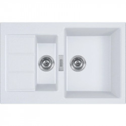 Кухонная мойка Tectonite Franke Sirius S2D 651-78 белый 143.0628.385 купить в Санкт-Петербурге и Москве