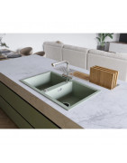 Кухонная мойка Artceramic Omoikiri Kitagawa 86-2-GR ленинградский серый 4993491 купить в Санкт-Петербурге и Москве