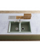 Кухонная мойка Artceramic Omoikiri Kitagawa 86-2-GR ленинградский серый 4993491 купить в Санкт-Петербурге и Москве